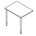 Ansatztische - montowana od przodu lub z boku biurka - OD 01 Duo-T