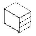 Pedestal - mobilny - KM1S3 Duo-O