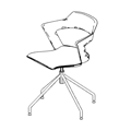 Revolving chair Sky_Line SK 4R 2N Sky