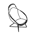Krzesło dostawne VIENI VE 293 UMM