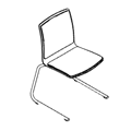 Visitor chair  Com K32V2 Com