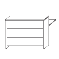 Reception desk PREMIUM LN-3p Linus