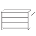 Reception desk PREMIUM LN-4p Linus