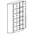 Szafa Skrytkowa  SZ-0025-3 18D Szafy skrytkowe metalowe METALPRODUKT