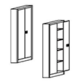 Metalowa szafa uniwersalna  SZ-0005-60 Szafy uniwersalne METALPRODUKT