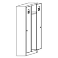 Metalowa szafa uniwersalna  SZ-0001-5 2D WW Szafy uniwersalne