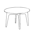 Table  Kanu stolik wysoki fi700 Kanu