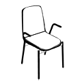 Krzesło dostawne  ULTIK podstawa P2 Ulti