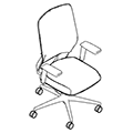 Revolving chair  ML 102 Milla