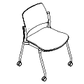 Krzesło dostawne  KY 261 2M Kyos