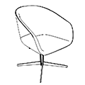 Visitor chair Oxxo OX 4V OX CO