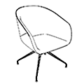 Visitor chair  OX 4R OX CO