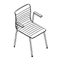 Krzesło dostawne  OT 220 4N 3D Orte