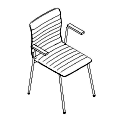 Visitor chair  OT 220 4N 3D Orte