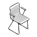 Krzesło dostawne  OT 270 4N 3D Orte