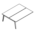 Desk Blat podwójny o głębokości 160cm (szczelina na ekran 18mm) TUN B216-X Tundra