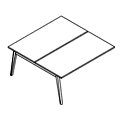 Desk Blat podwójny 160cm (szczelina na ekran 24mm) TUN C214-X Tundra