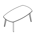 Conference table  TUN R121-X Tundra