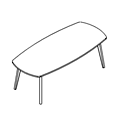 Conference table  TUN R122-X Tundra