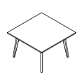 Table - kwadratowy -  TUC K102-X Tundra