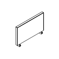 Partition wall Wchodzacy w swiatlo wyciecia scalloup 1 TUE C021-X Tundra