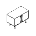 Storage Komoda 1 OH - drzwi plytowe TUN K112 Workplace furniture