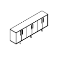 Komoda Komoda 2 OH - 3x drzwi plytowe TUN K232 Tundra