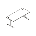 Desk with electrical height adjustment Proste z elektryczna regulacja wysokosci - skok 500 mm BOD58 Ogi Drive