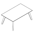 Conference table  PL-AK 1600x1100 Laminat Sandiss