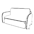 Sofa biurowa  Sofa CORBU rozkladana  Corbu