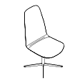 Revolving chair  LM 4V2 Lumi