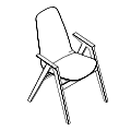 Visitor chair  LM W 722P Lumi