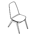 Visitor chair  LM W 722 Lumi