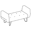 Office sofa U_floe UF 2200 Office sofas