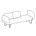 Sofa biurowa U_floe UF 32110 Sofy do biur