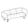 Office-Sofa U_floe UF 32111 UMM