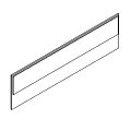 Partition wall - tapicerowany jednostronnie - DPJ 05 Duo-L