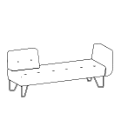 Sofa biurowa U_floe UF 31100 L R U_floe