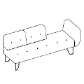 Office-Sofa U_floe UF 31110 L R U_floe