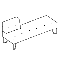 Sofa biurowa U_floe UF 30100 U_floe