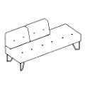 Office-Sofa U_floe UF 30110 U_floe