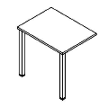 Dostawka do biurka - montowana od przodu lub z boku biurka - KD 01 Duo-O