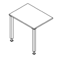 Dostawka do biurka - montowana od przodu lub z boku biurka - KDP 01 Duo-T