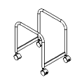 Schreibtisch-Accessoires - wózke na PC - WK 02 Duo-O
