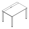 Schreibtisch  - z blatem przesuwnym - UD P01-BT Duo-U