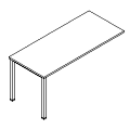 Desk - z jedną nogą - do kontenerów i szafek gabinetowych - UD P33 Duo-U