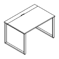 Schreibtisch - z blatem przesuwnym - OD P01-BT Duo-O