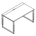 Schreibtisch - z blatem przesuwnym - ODS P02 BT Duo-O