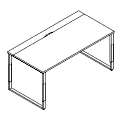 Schreibtisch - z blatem przesuwnym - ODS P03 BT Duo-O