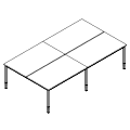 Biurko - bench 4-osobowy - PS-B4-203-1 P-Square